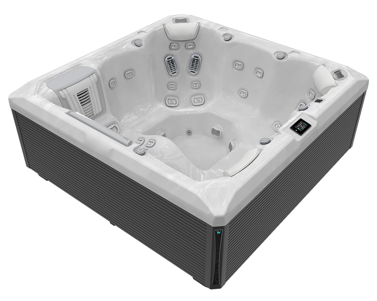 Wellis Atlas Life Deluxe Whirlpool Außenwhirlpool 215x215x86,5cm für 6 Personen inkl. Thermocover