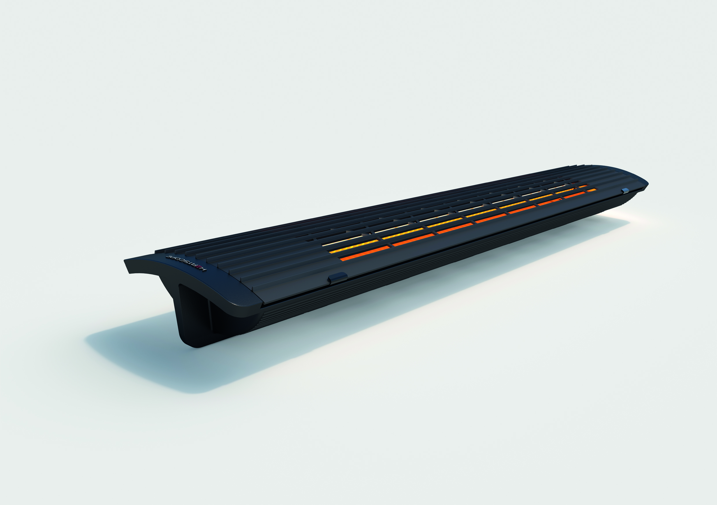 Heatscope Next Heizstrahler 3000 W Carbonstrahler IP25 Schwarz 104,4x16,6x8,7 cm