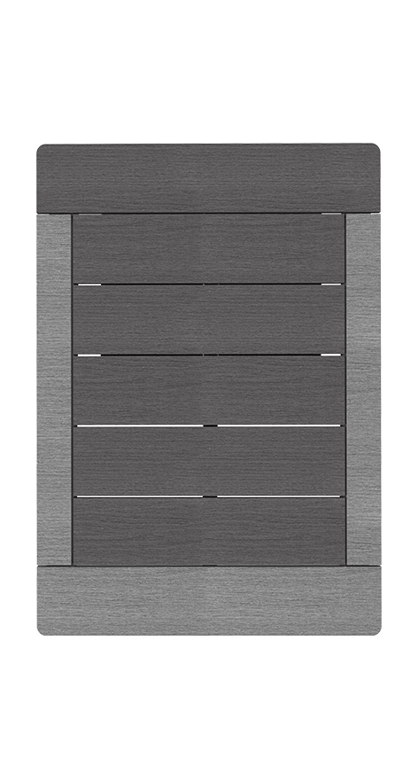 Formidra Lattenrost für Außendusche Duschplattform für Gartendusche Dunkelgrau