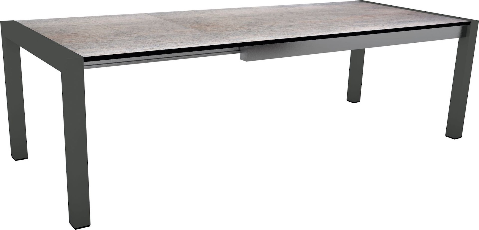 Stern Standard Ausziehtisch Gartentisch Dining-Tisch Aluminium 214/294x100 cm