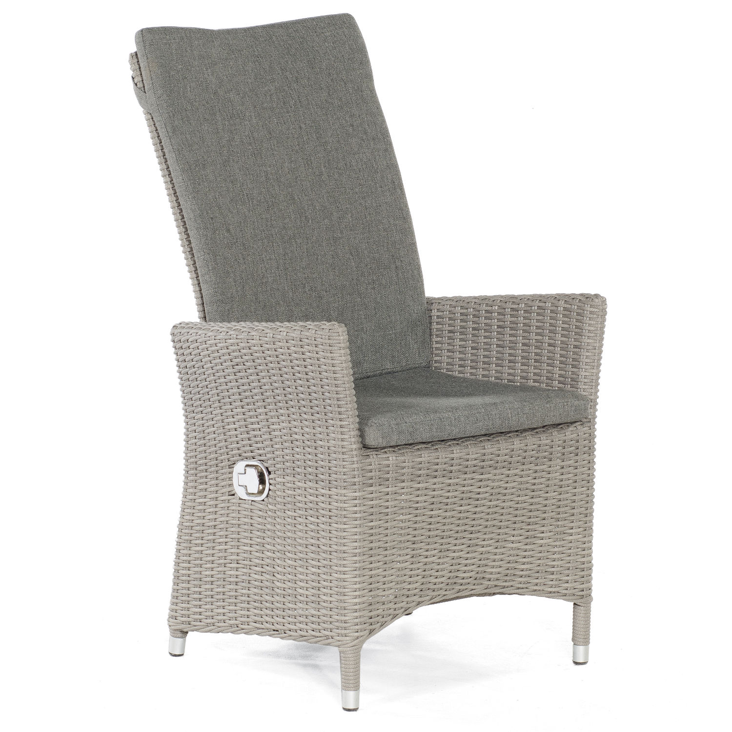 Sonnenpartner Solares Garten-Sessel Hochlehner Aluminium/Polyrattan stone-grey