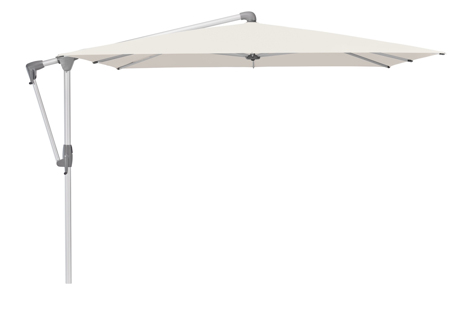 GLATZ Sonnenschirm SUNWING® CASA rechteckig 300 x 240 cm Gestell natureloxiert Farbe 453 Vanilla Ampelschirm