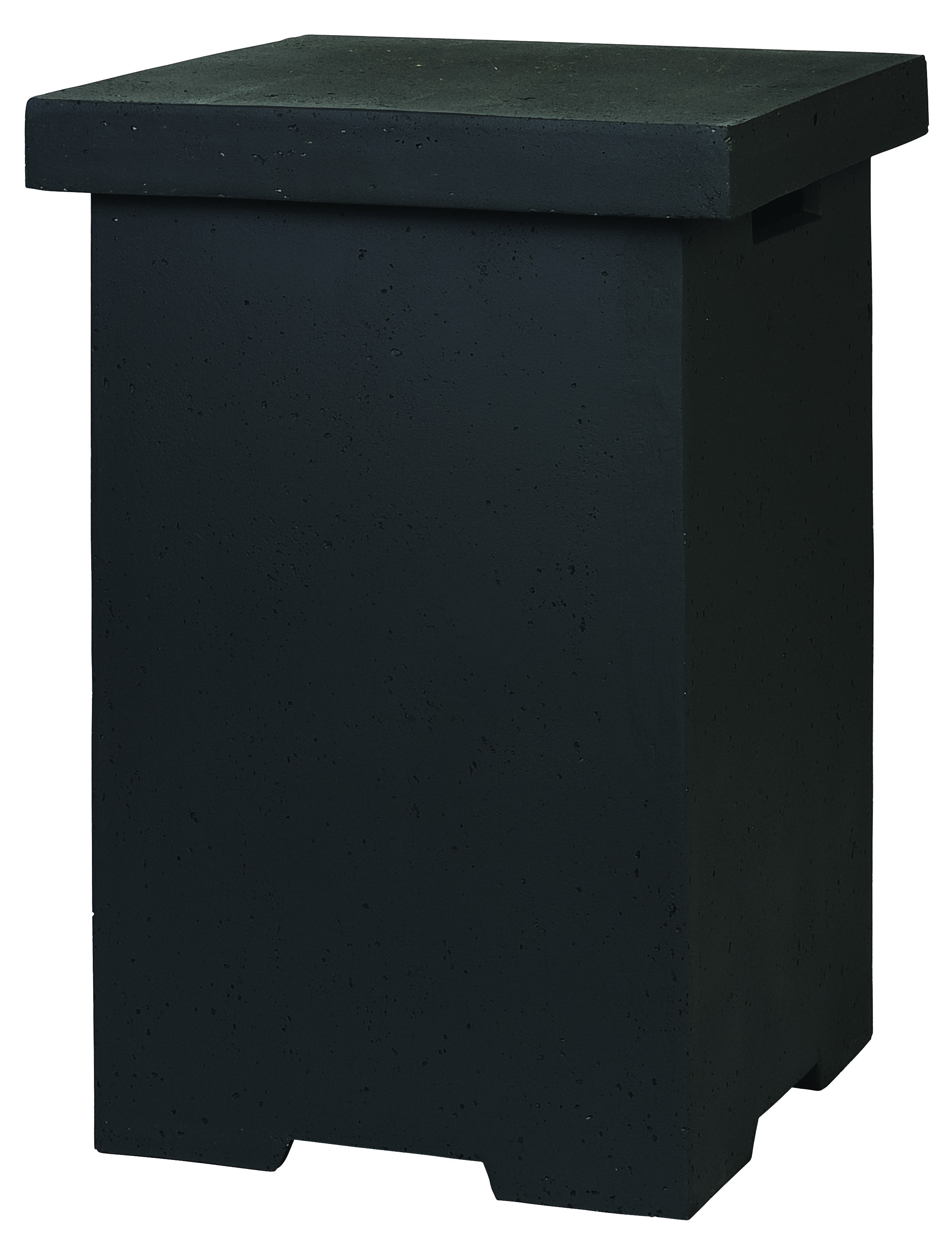 Happy Cocooning Mania Feuertisch Komplettset 12 kW rechteckig klein 80x60x40 cm Beton-Optik schwarz