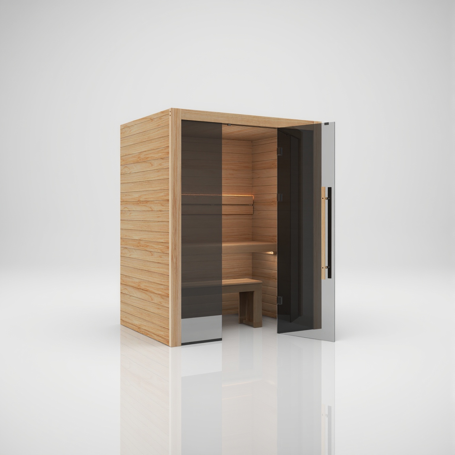 Hekla Traditional 160 Scandi Sauna für 2-3 Personen Saunakabine 160x120x210 cm