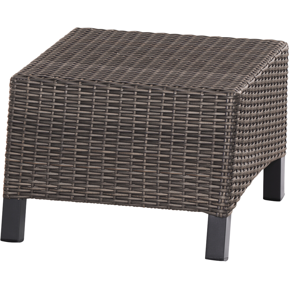 Siena Garden Verdo Dining Hocker Gardino®-Geflecht bronze-grau/Aluminium Sitzhocker