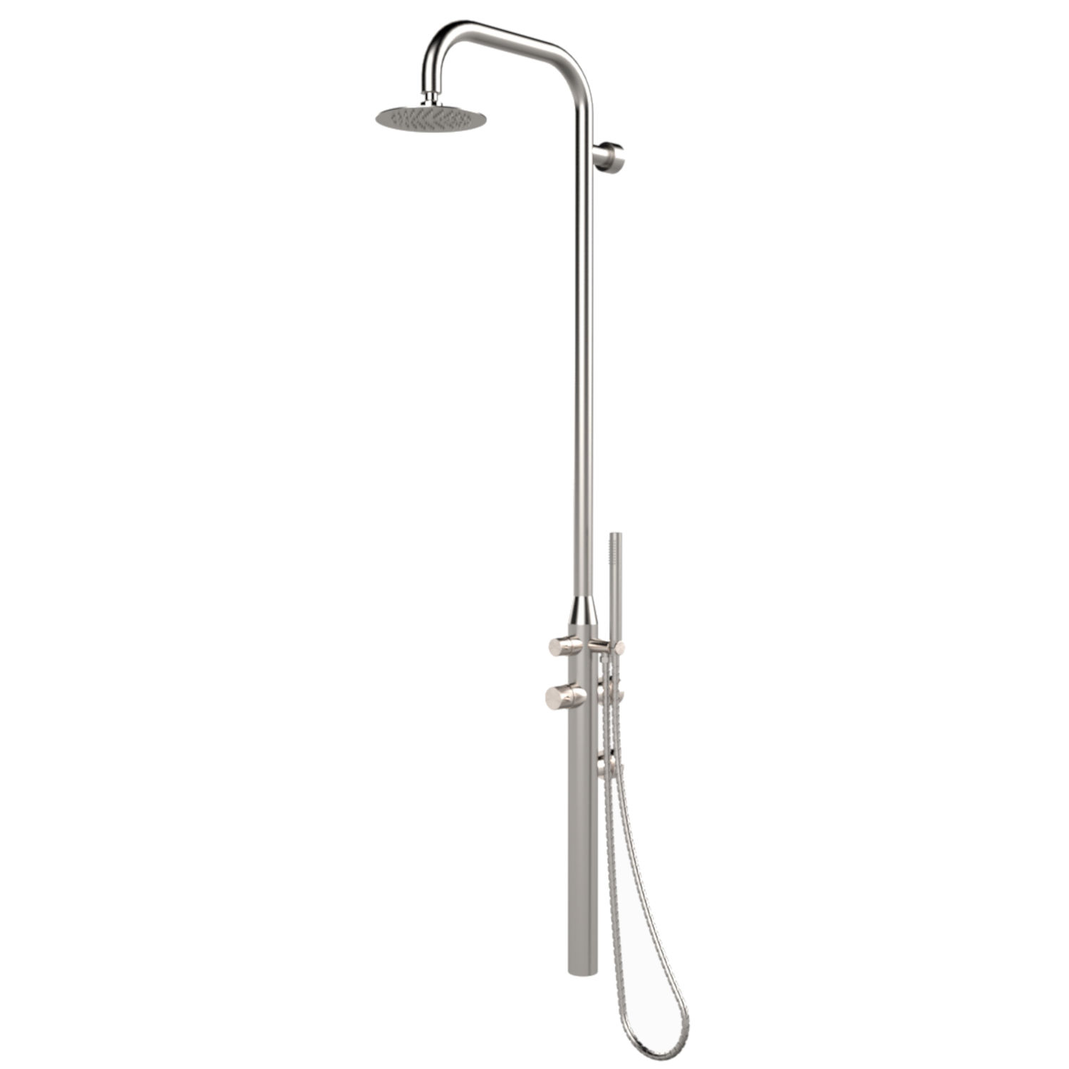 Eichenwald Ideal Außendusche Juist Wandmontage Gartendusche Edelstahl 706892