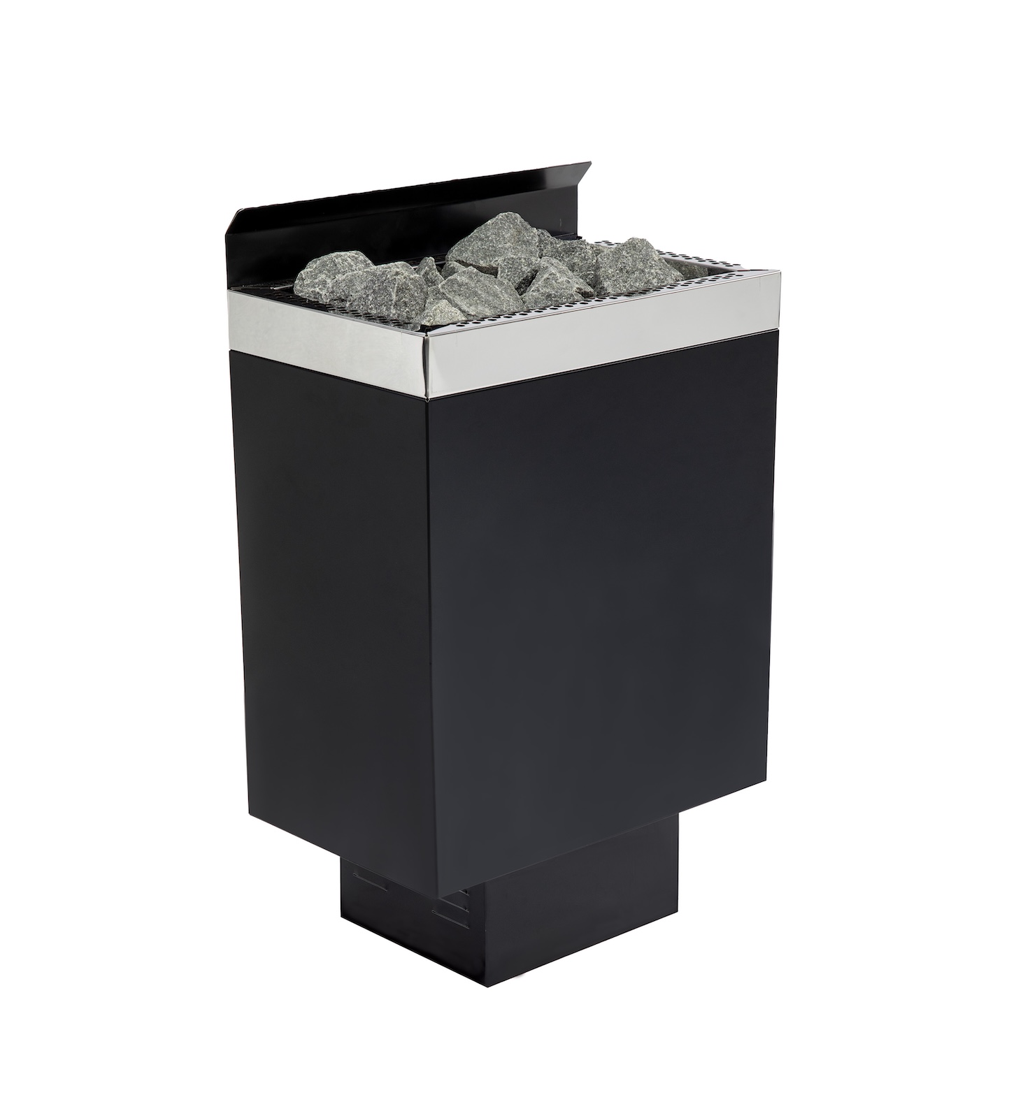 Infraworld Sparta Wall finnischer Saunaofen 9 kW schwarz inkl. Saunasteine