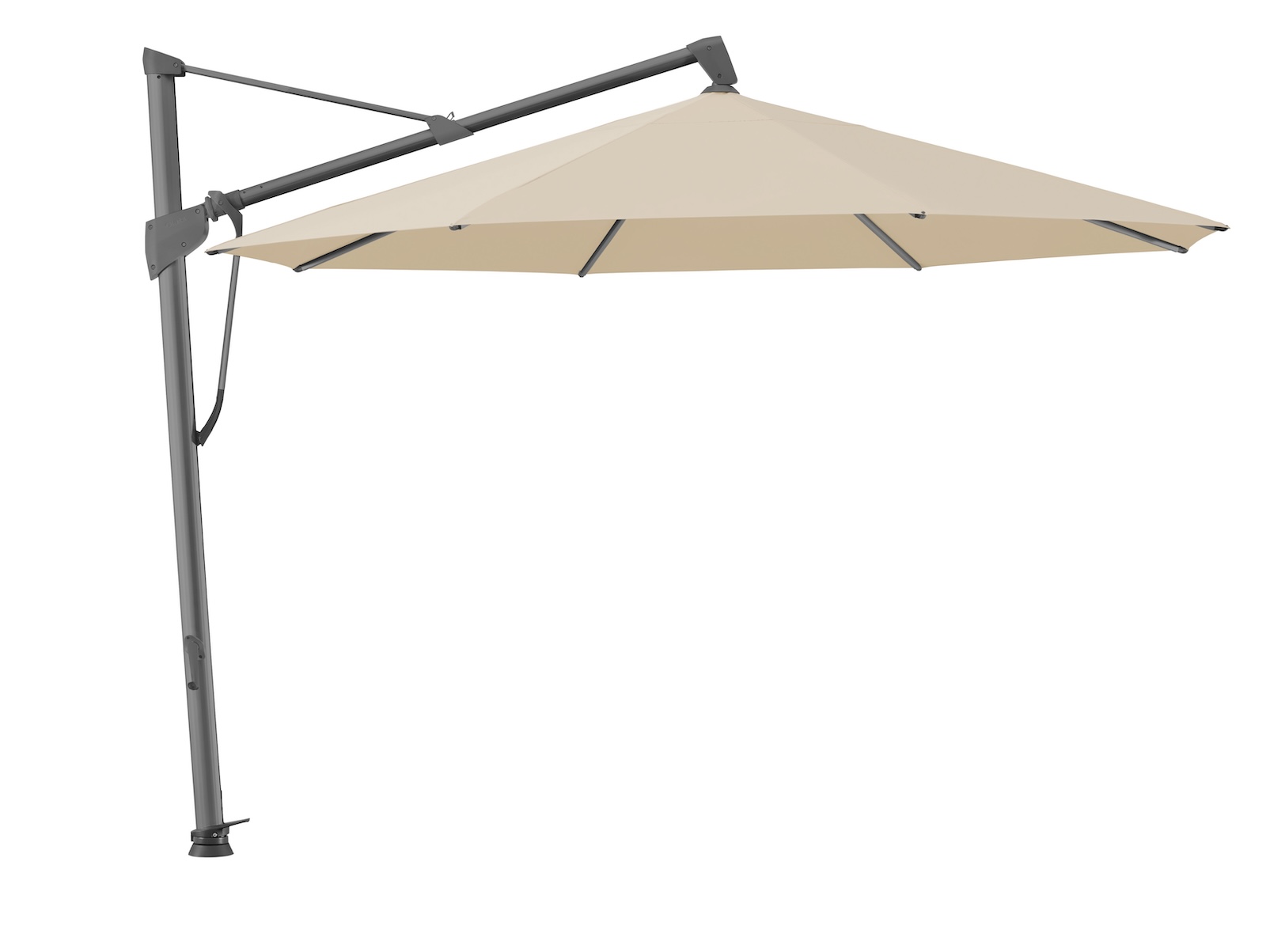 GLATZ Ampelschirm SOMBRANO® S+ rund ø 350 cm Freiarmschirm Farbe 422 Cream