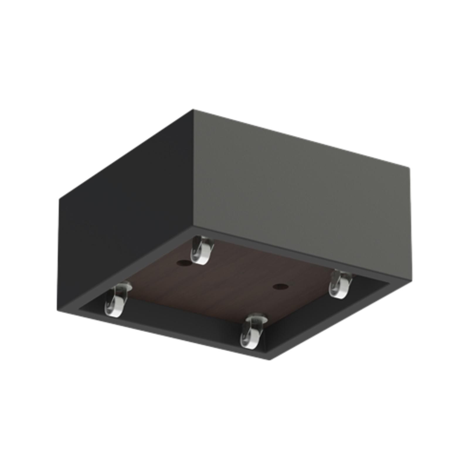 Adezz Carrez Pflanzgefäß mit Rollen Fiberglas Pflanzkübel Blumenkübel schwarz