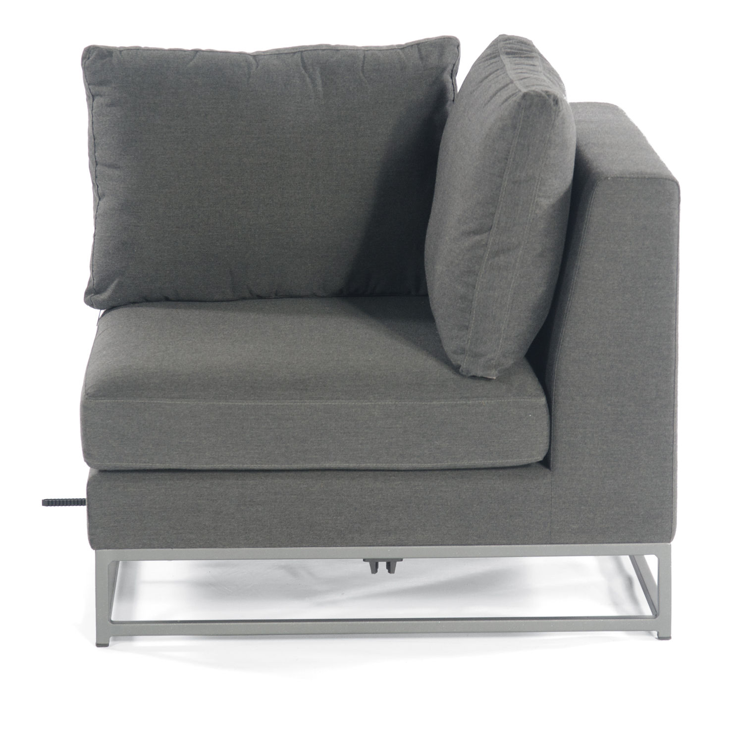 Sonnenpartner Lounge-Eckmodul Unique Aluminium mit Kissen anthrazit Loungesessel Sunbrella