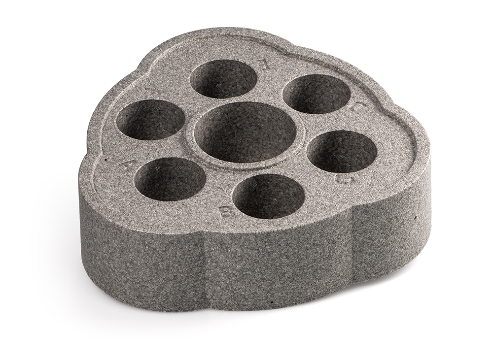 Kirami Tubbar 2 schwimmender Getränkehalter Minibar für Whirlpools und Pools grau