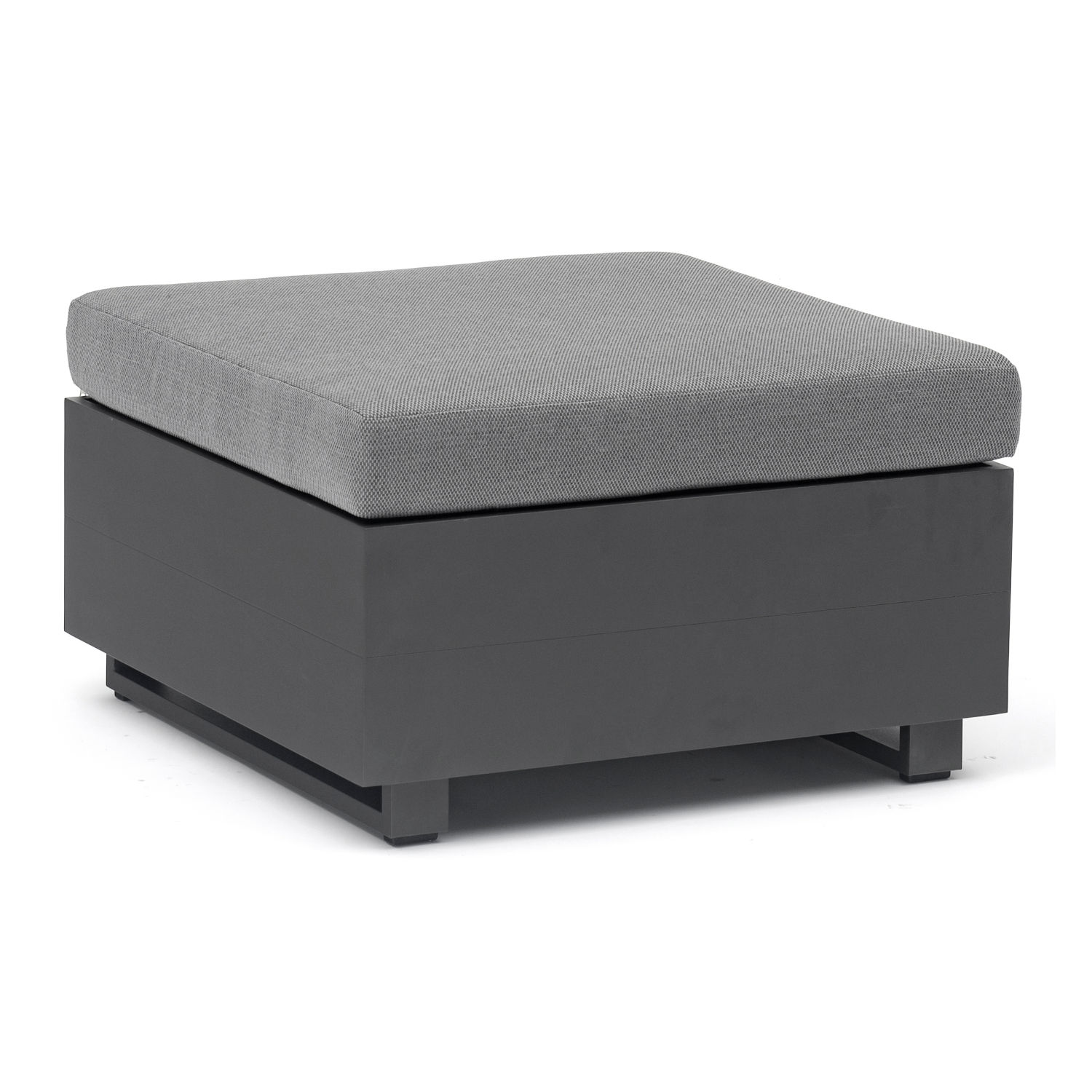 Inko Pasadena Lounge-Hocker Sitzhocker Gartenhocker Aluminium anthrazit 70x70 cm