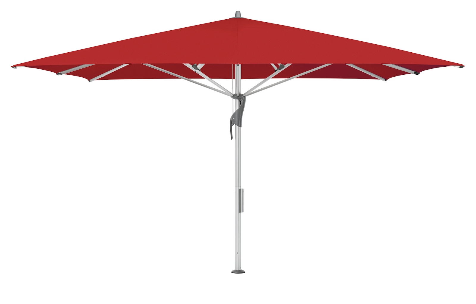 GLATZ Sonnenschirm FORTELLO® quadratisch 350 x 350 cm Mittelmastschirm inkl. Akku-Pack in 10 Farben