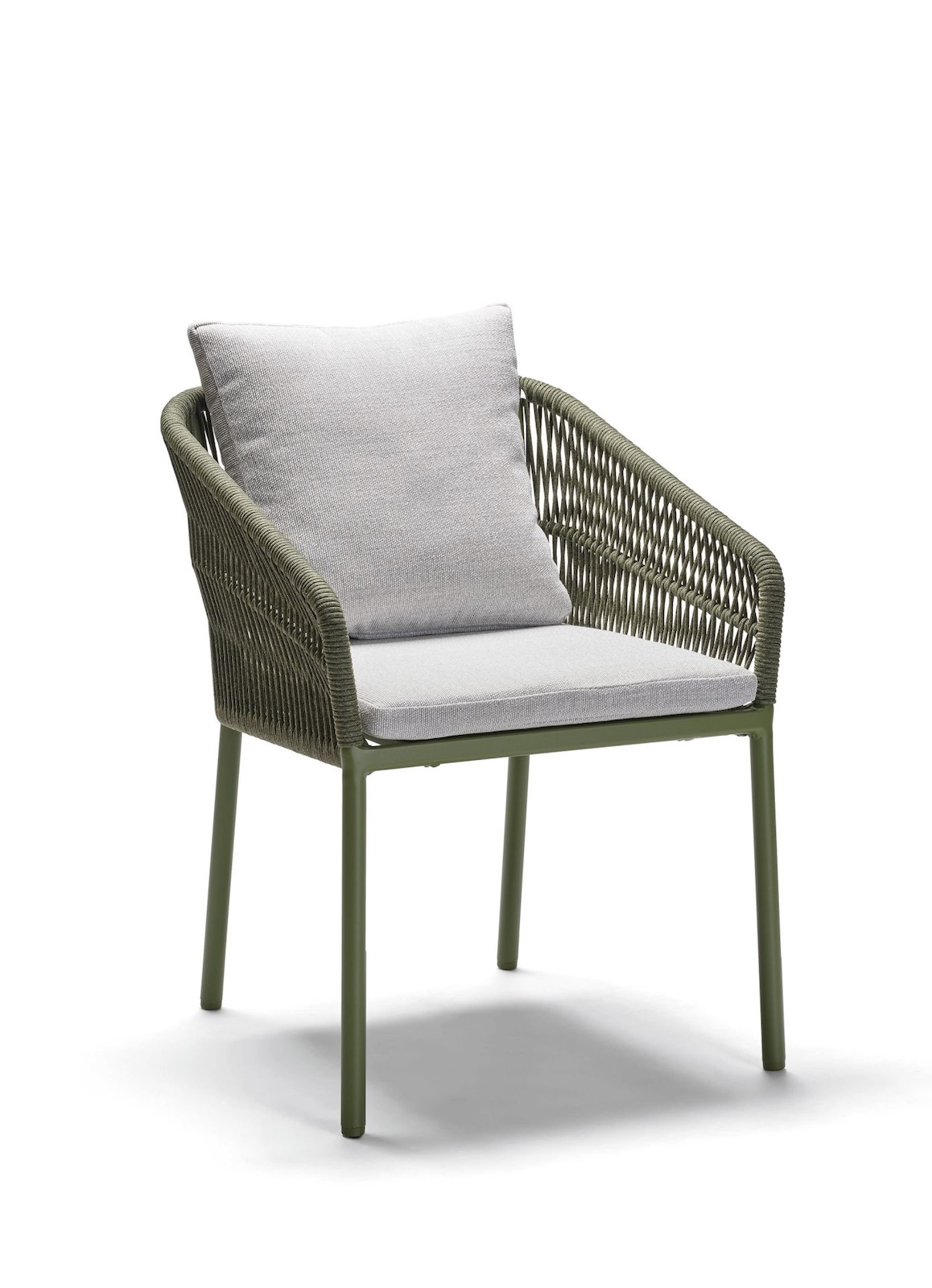 Stern Jella Stapelsessel Gartenstuhl Stapelstuhl Gartensessel mit Kissen olive