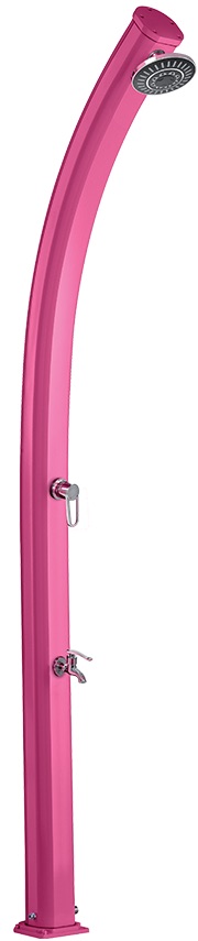 Formidra Jolly Solardusche 25 Liter Gartendusche Außendusche Aluminium Rosa