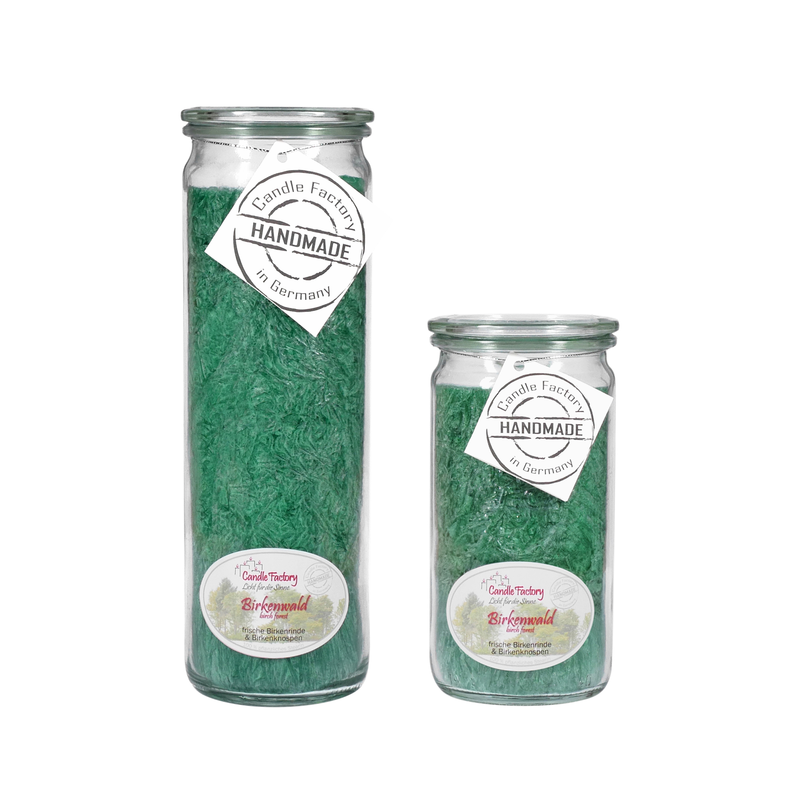 Candle Factory Kerzen-Set Birkenwald Big + Mini Jumbo Duftkerze Dekokerze