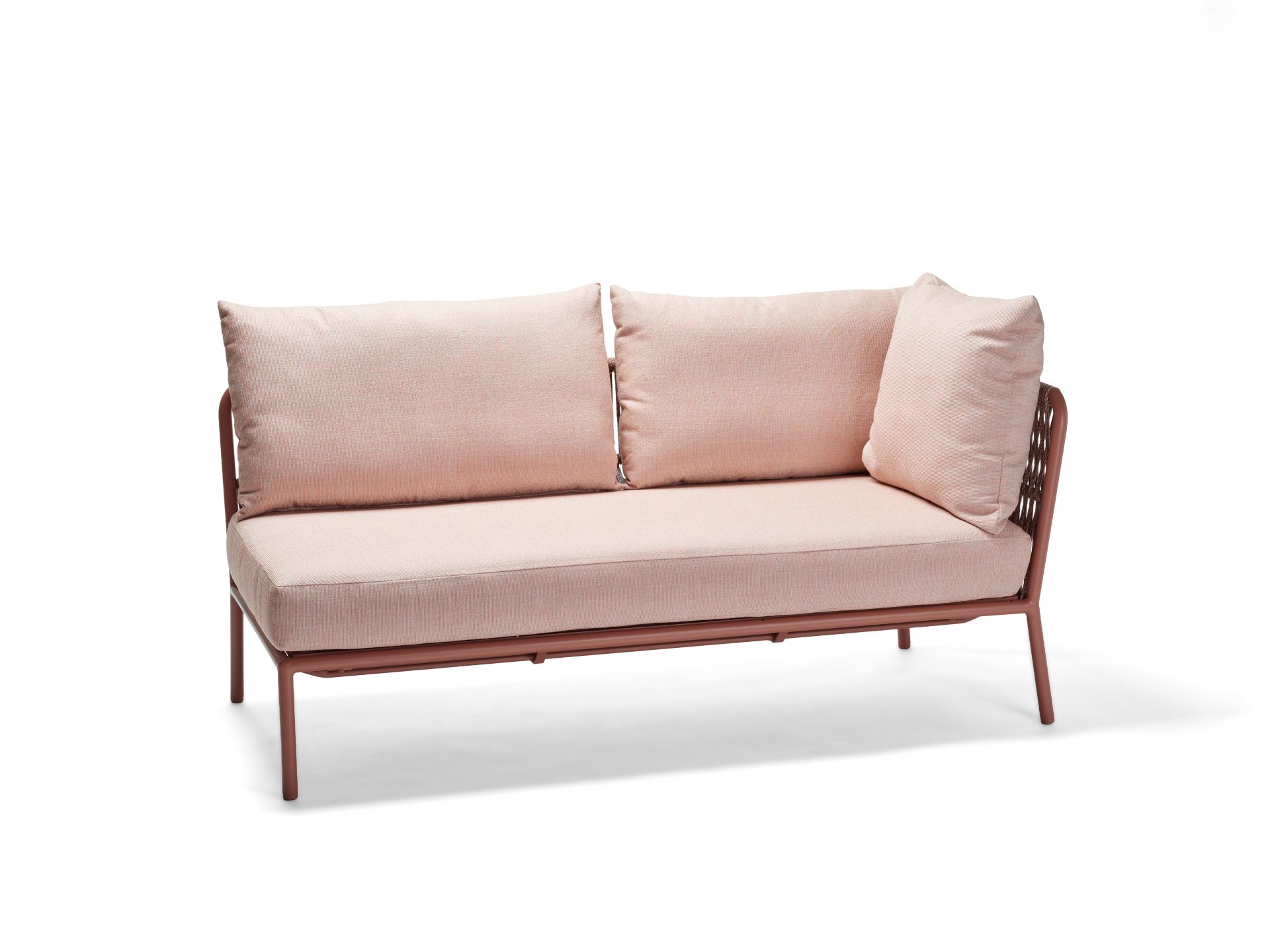 Stern Romy Lounge 2-Sitzer Element Lounge-Bank Gartensofa Lounge-Sofa Lychee/Terra