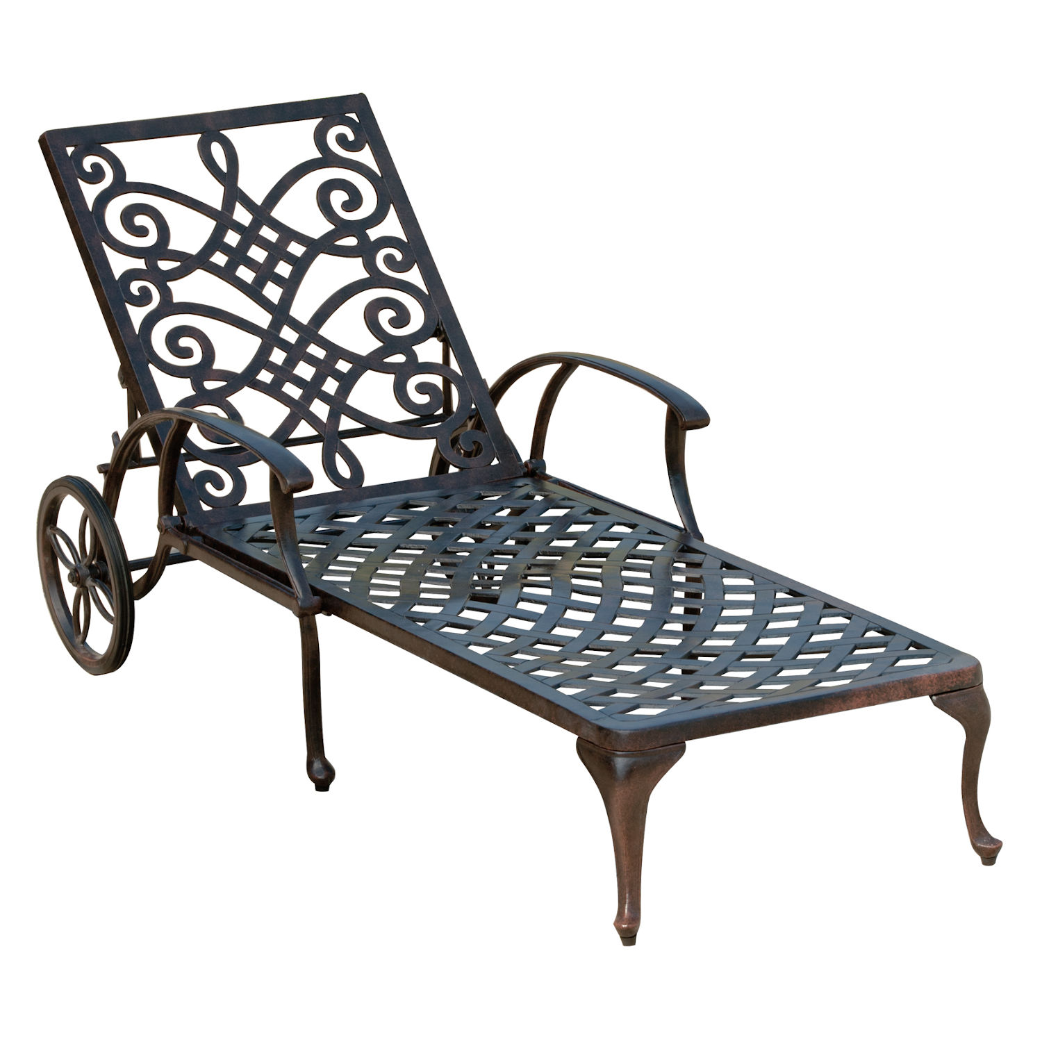 Inko Nexus Sonnenliege Rollliege Gartenliege 200x70x30 cm in mehreren Farben