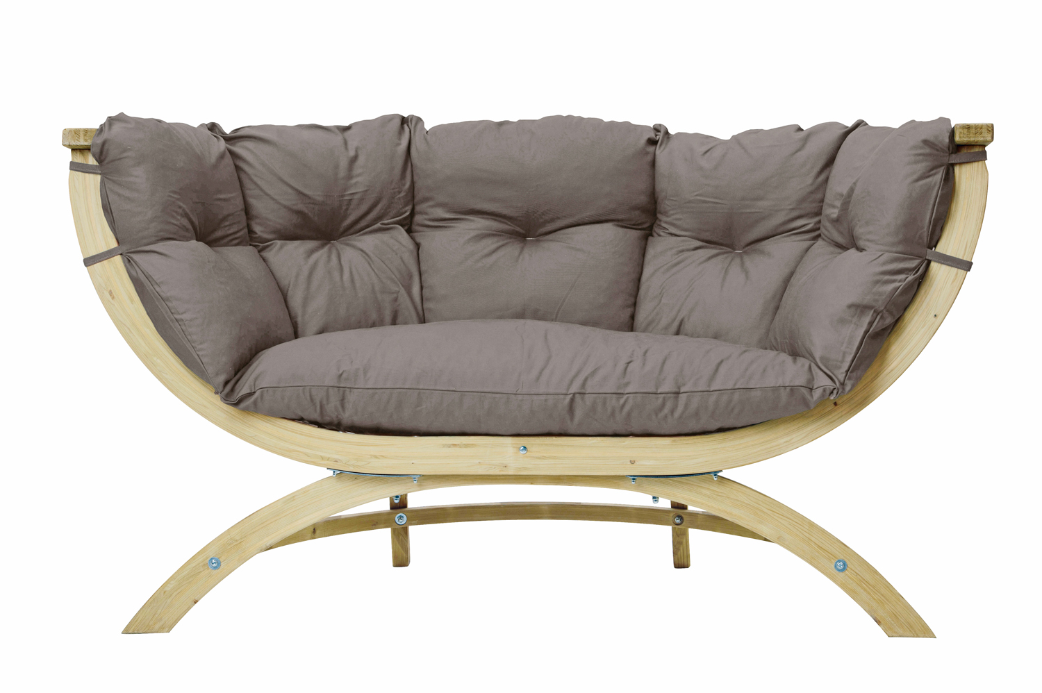AMAZONAS Loungesofa Siena Due Taupe inkl. Sitzkissen ca. 171,5 x 94 x 67 cm für Haus und Garten