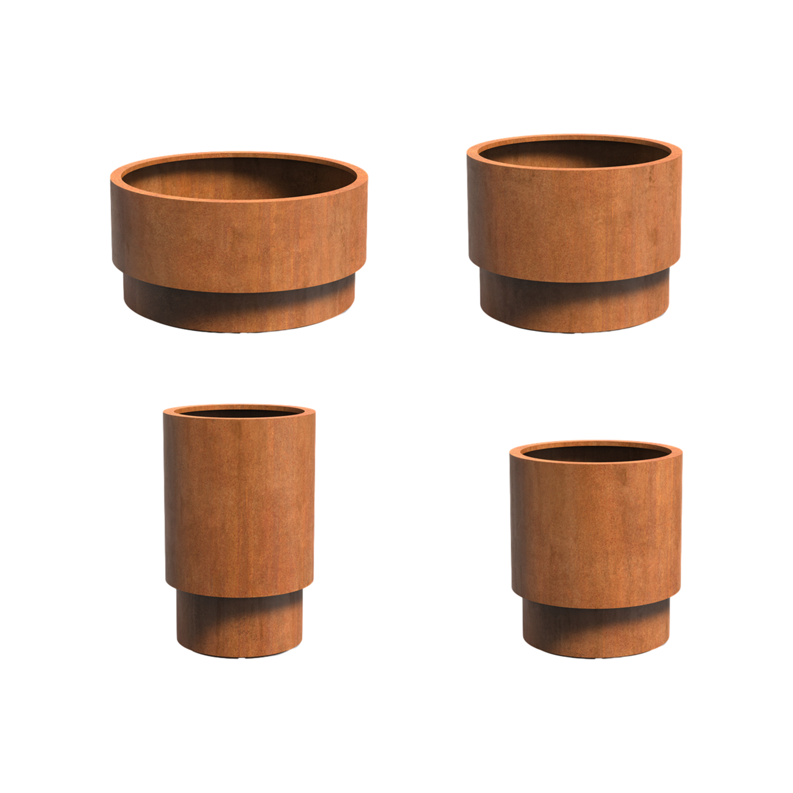 Adezz Extend Pflanzgefäß aus Corten-Stahl Wetterfest Pflanzkübel Blumentopf