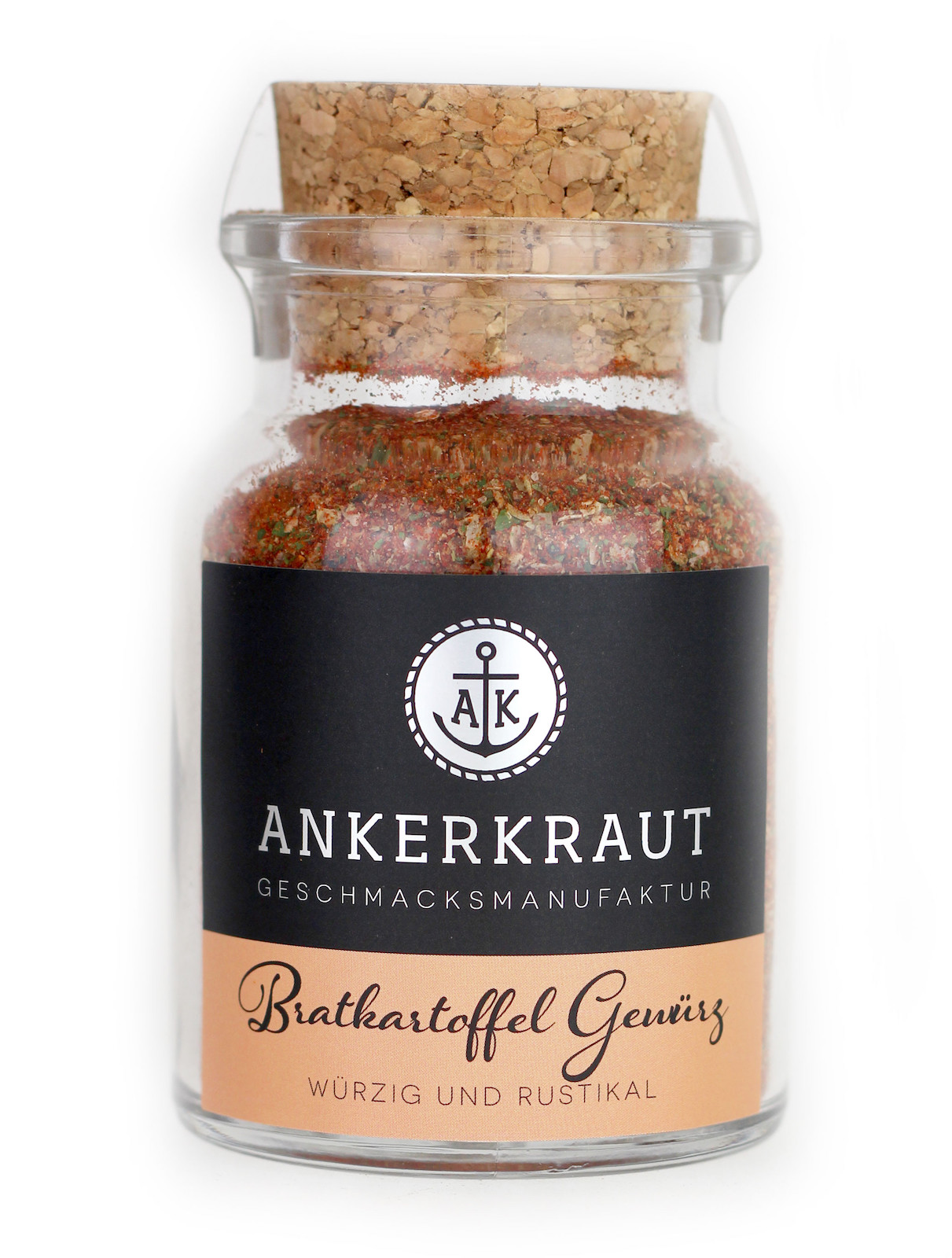 Ankerkraut Bratkartoffel Gewürz Gewürzmischung Korkenglas 80 g Röstzwiebeln