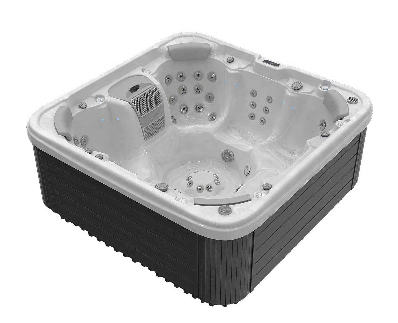 Wellis Vienna Life Whirlpool Außenwhirlpool 230x230x90cm für 7 Personen inkl. Thermocover
