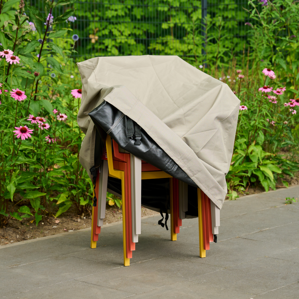 Siena Garden Stapelstuhlhülle 67x67xH80/110 Schutzhülle Abdeckplane Abdeckhaube