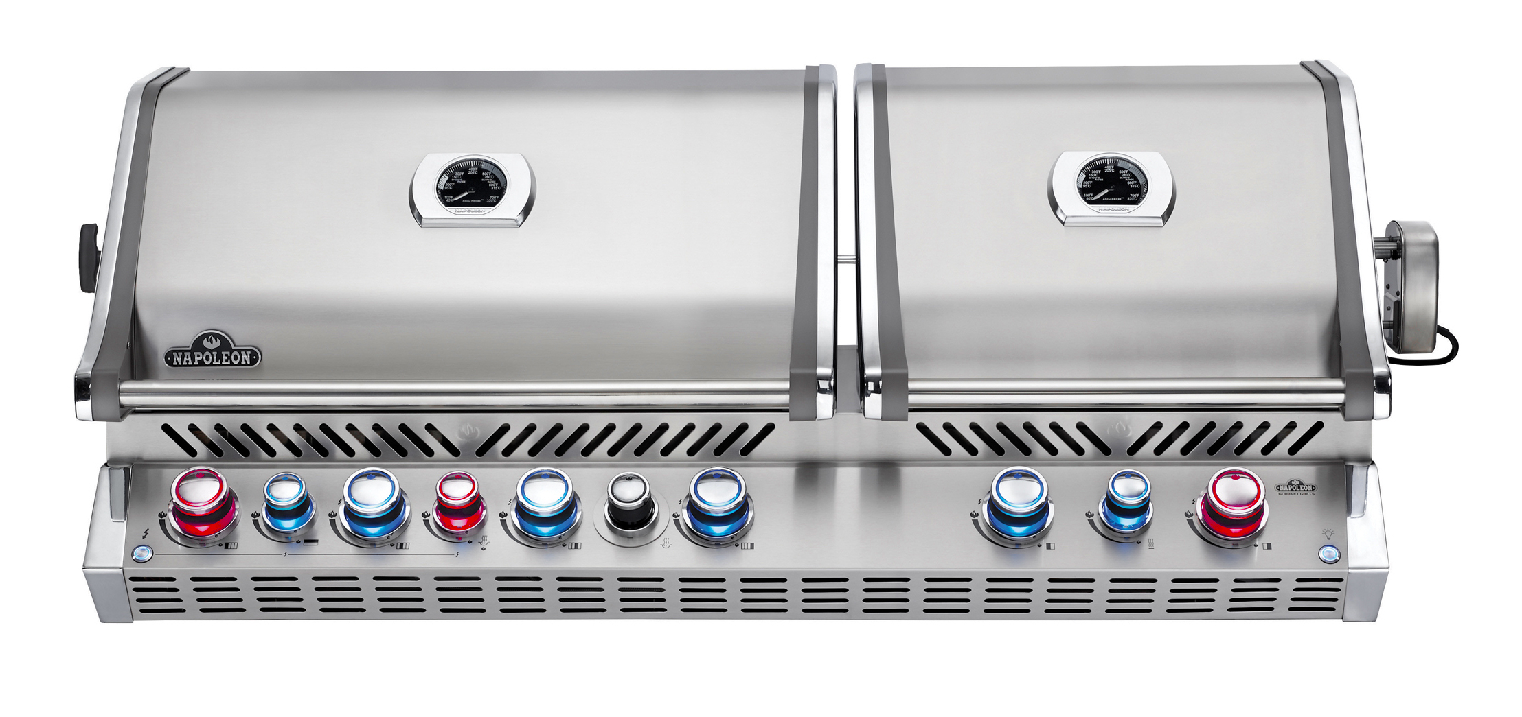Napoleon Prestige Pro 825 Edelstahl Einbau-Gasgrill 33,3 kW 9 Brenner inkl. Drehspieß-Set BIPRO825RBIPSS-3