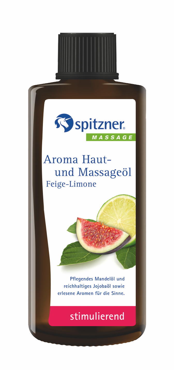 Spitzner Aroma Haut- und Massageöl Feige Limone 190 ml stimulierendes Massage Öl