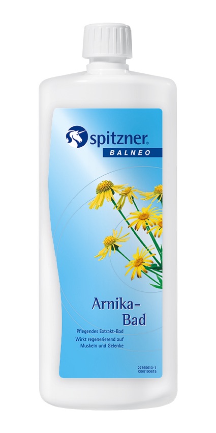 Spitzner Arnika Bad 1 Liter Gesundheitsfördernder Badezusatz mit Arnikaextrakt