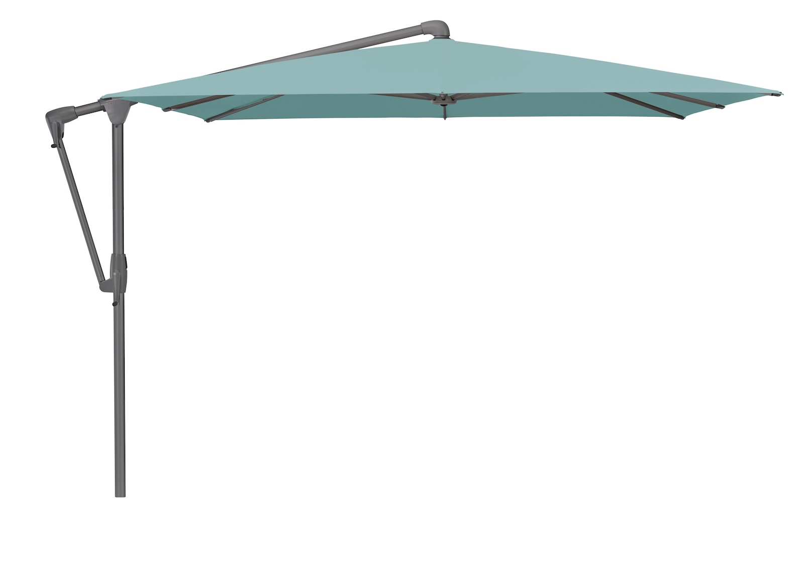GLATZ Sonnenschirm SUNWING® CASA rechteckig 300 x 240 cm Gestell anthrazit Farbe 417 Ocean Ampelschirm
