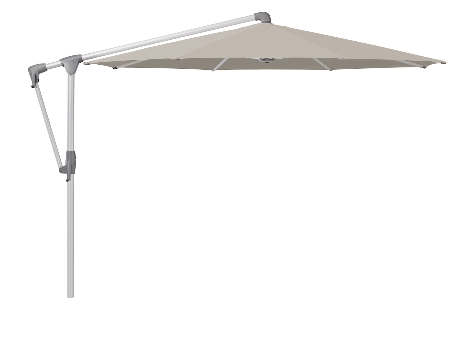 GLATZ Sonnenschirm SUNWING® CASA rund ø 330 cm Gestell natureloxiert Farbe 686 Urban Clay