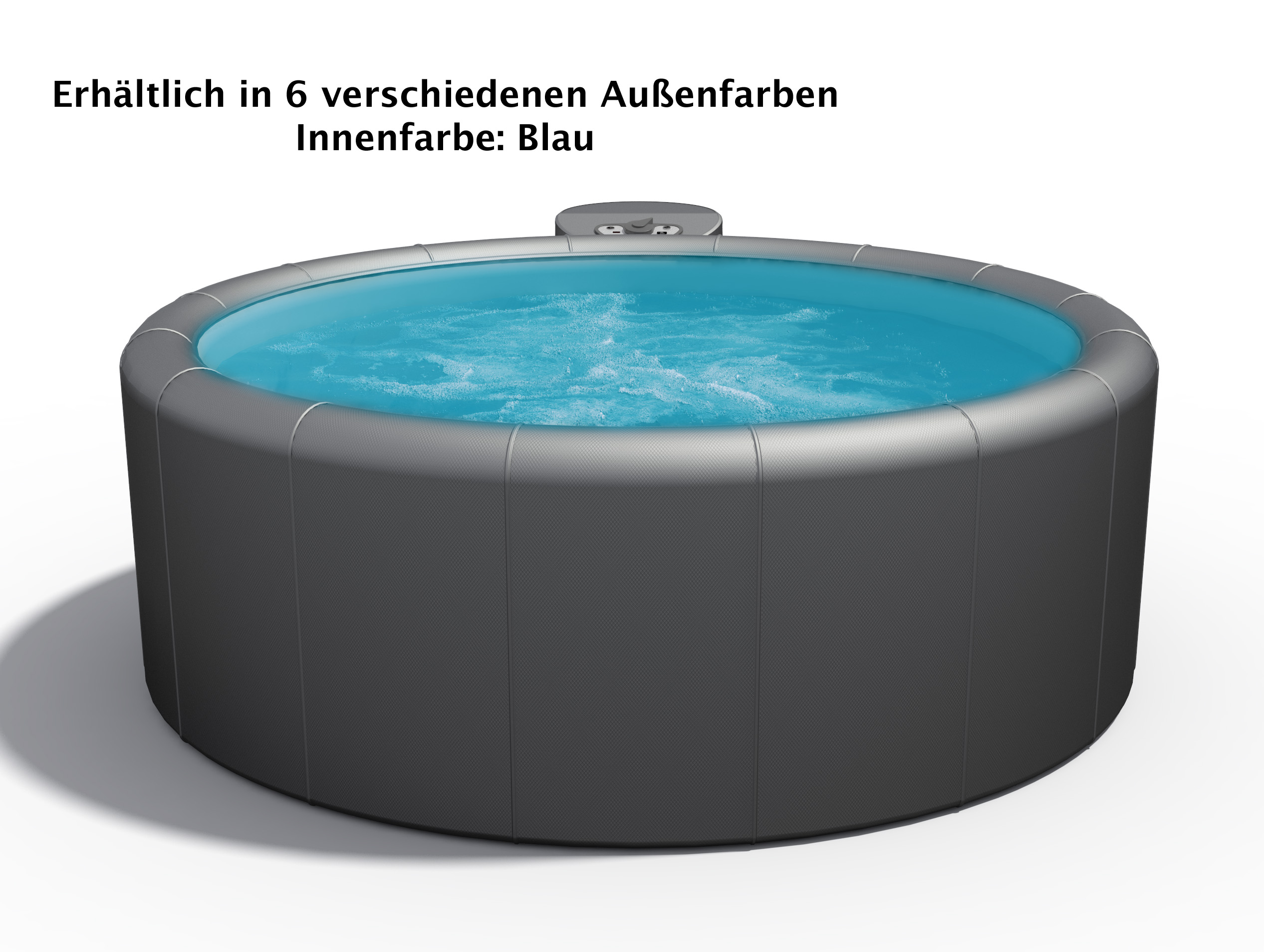 Softub Whirlpool Modell Sportster 140 für 1 bis 2 Personen verschiedene Außenfarben innen blau