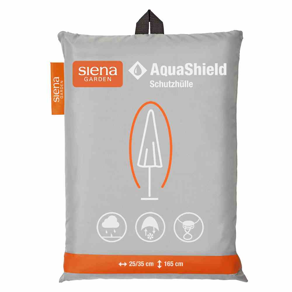 Siena Garden AquaShield Mittelstockschirm - hellgrau, Polyester