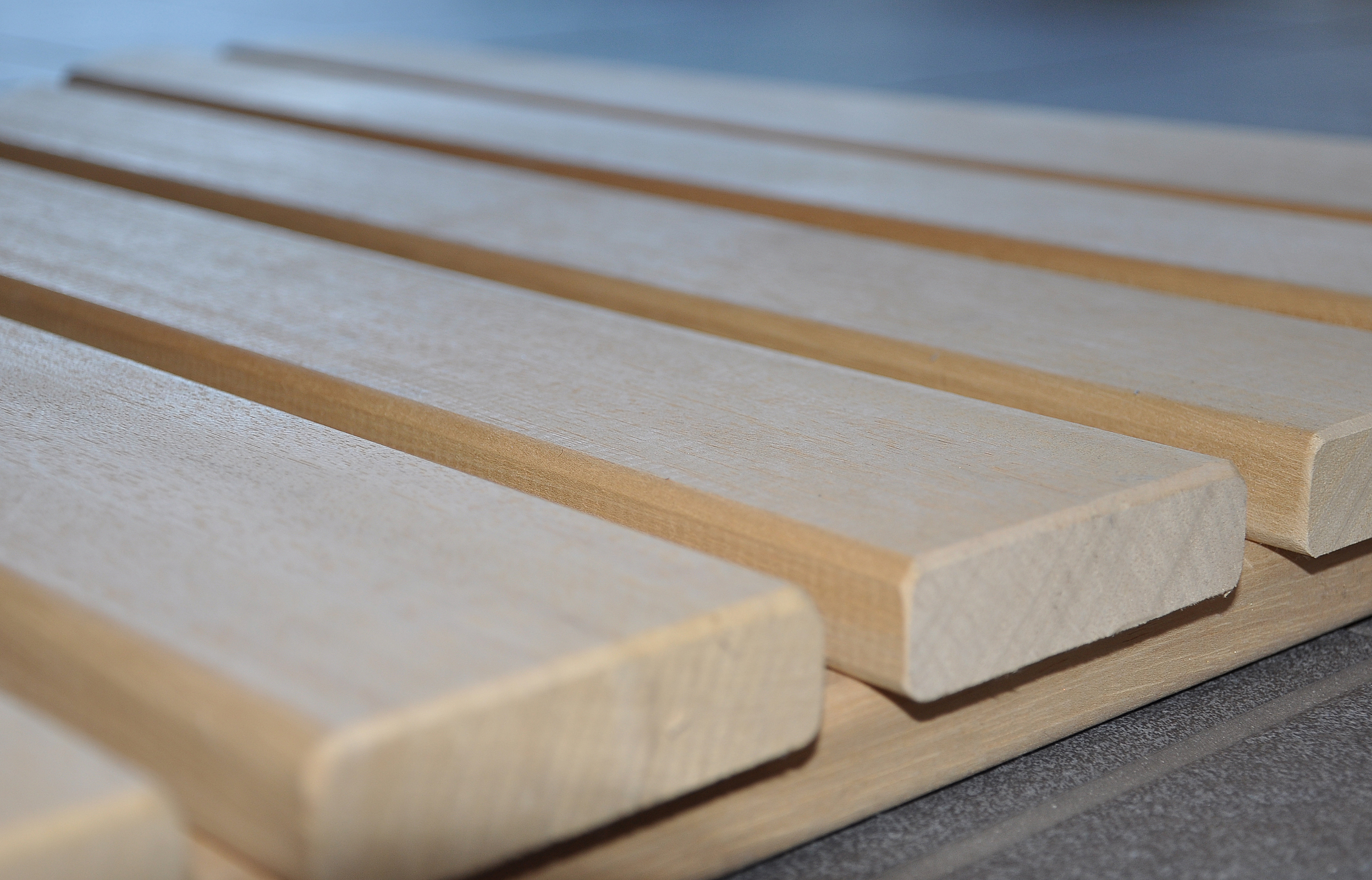 Arend Saunaliege Abachi 47 cm breit 1 lfd. Meter für Saunakabine