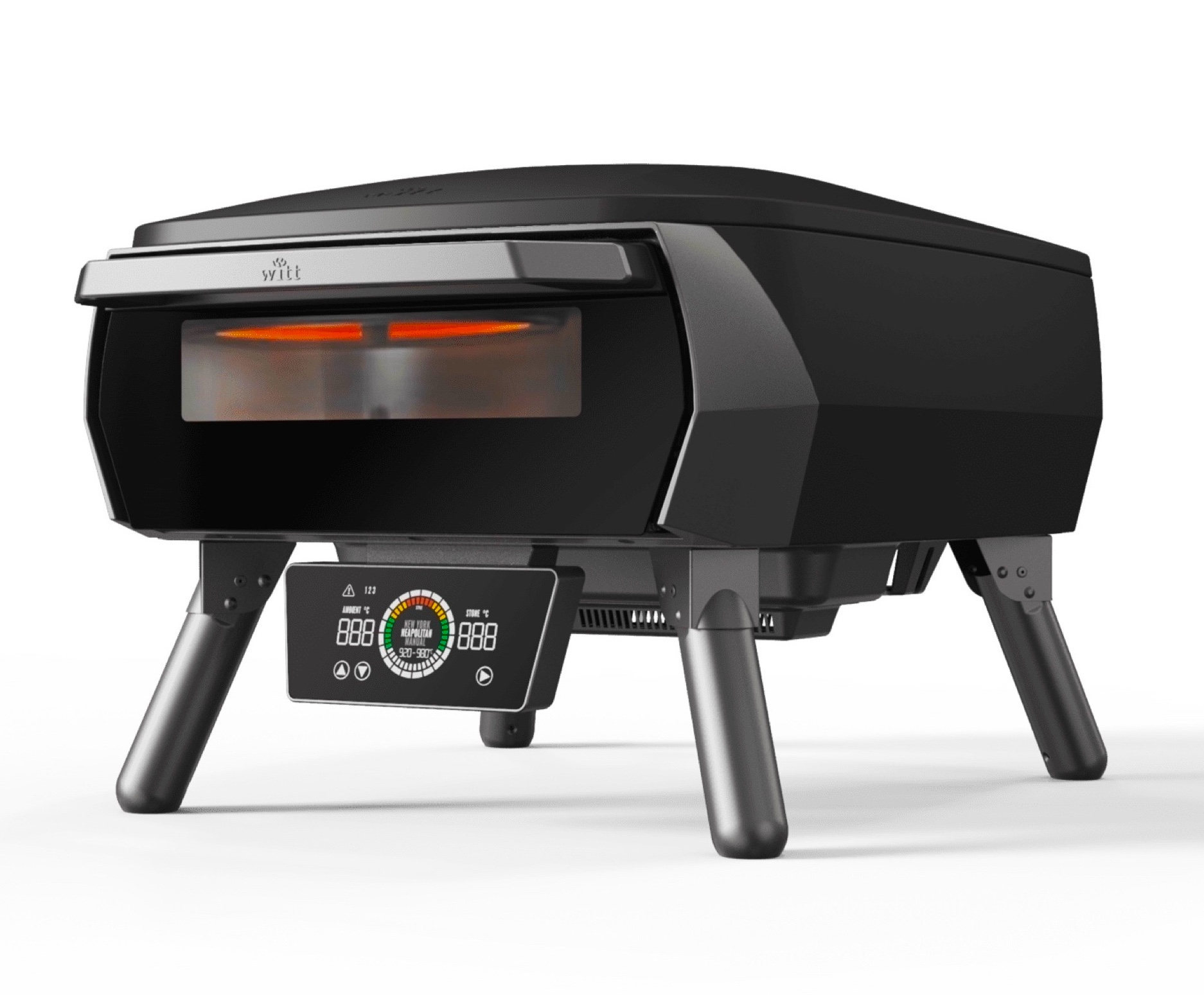Witt eGNITE 13" Control Elektro Pizzaofen Matt Schwarz 100002514