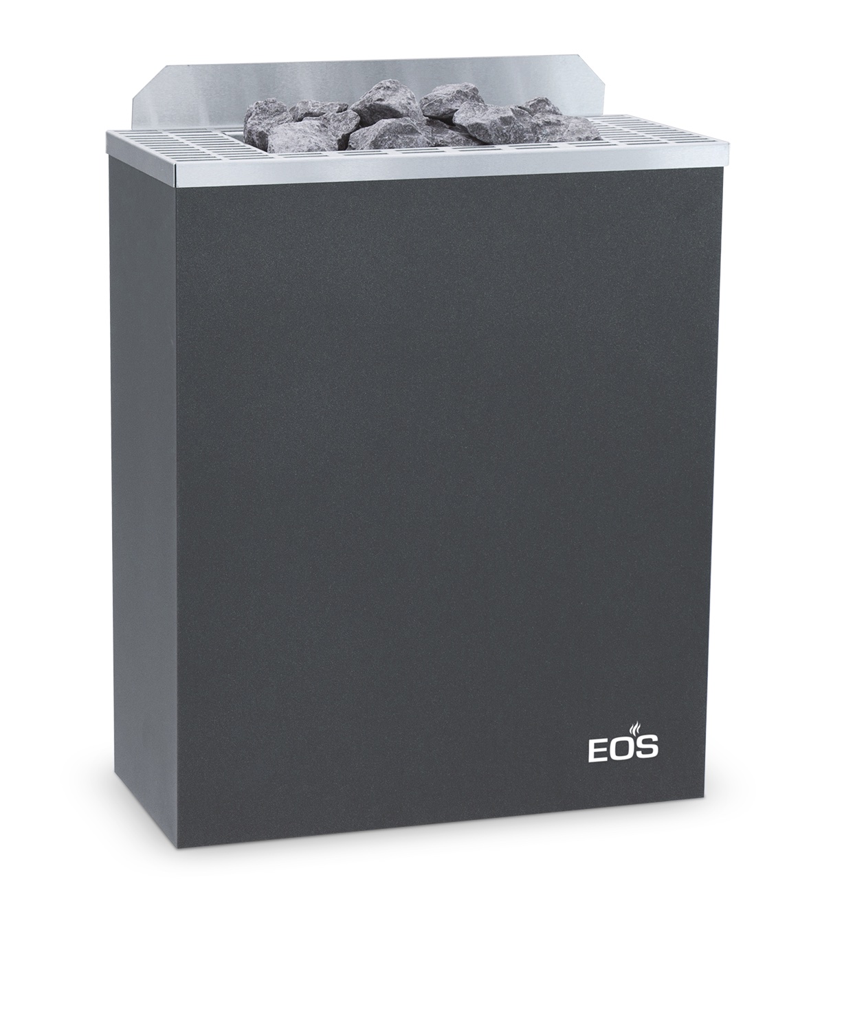 Eos Gracil W 6 kW finnischer Saunaofen Elektrischer Wandofen Anthrazit-Perleffekt