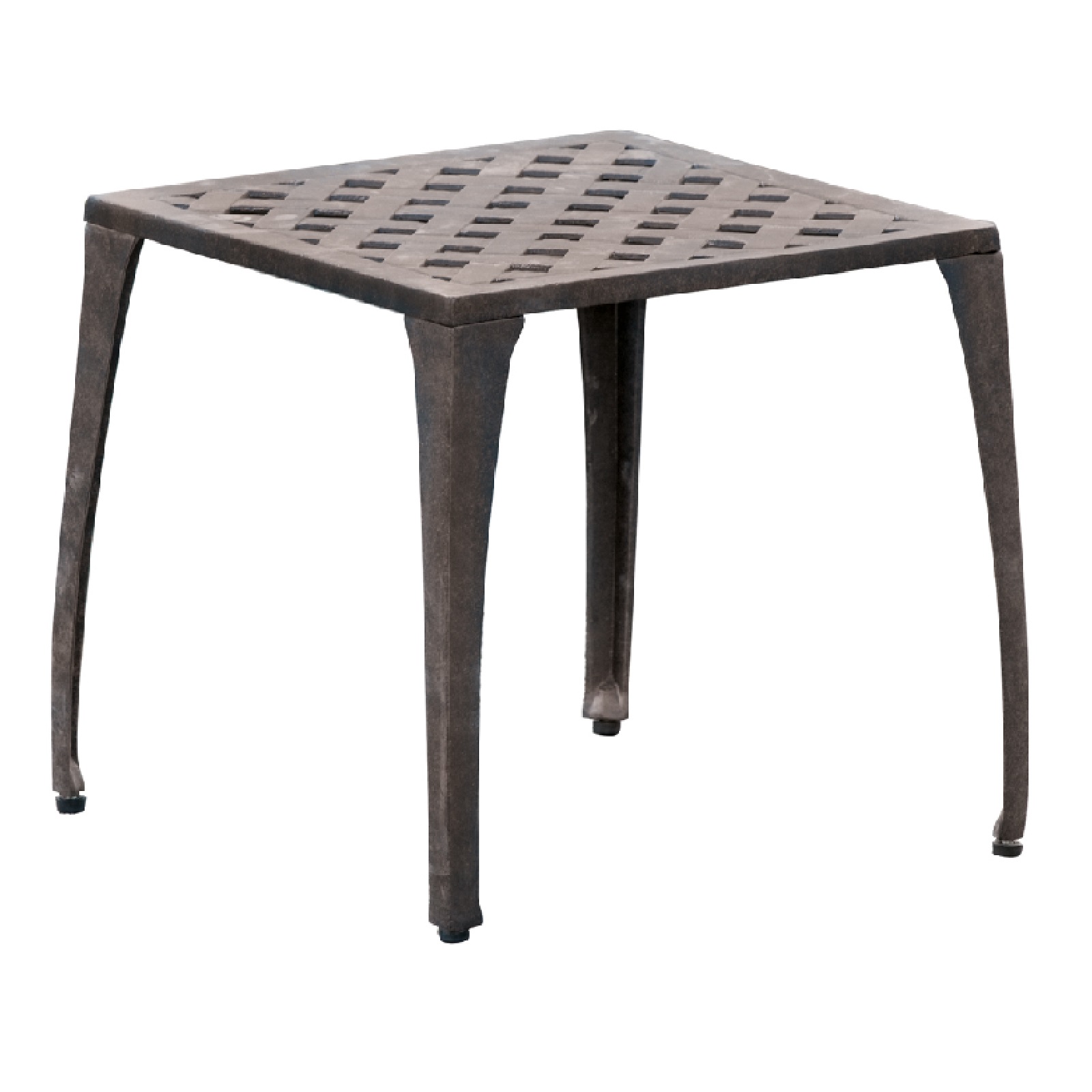 Inko Duke/Nexus Fußhocker Alu-Guss 45x45x44 cm Sitzhocker Tisch 2 Farben zur Wahl