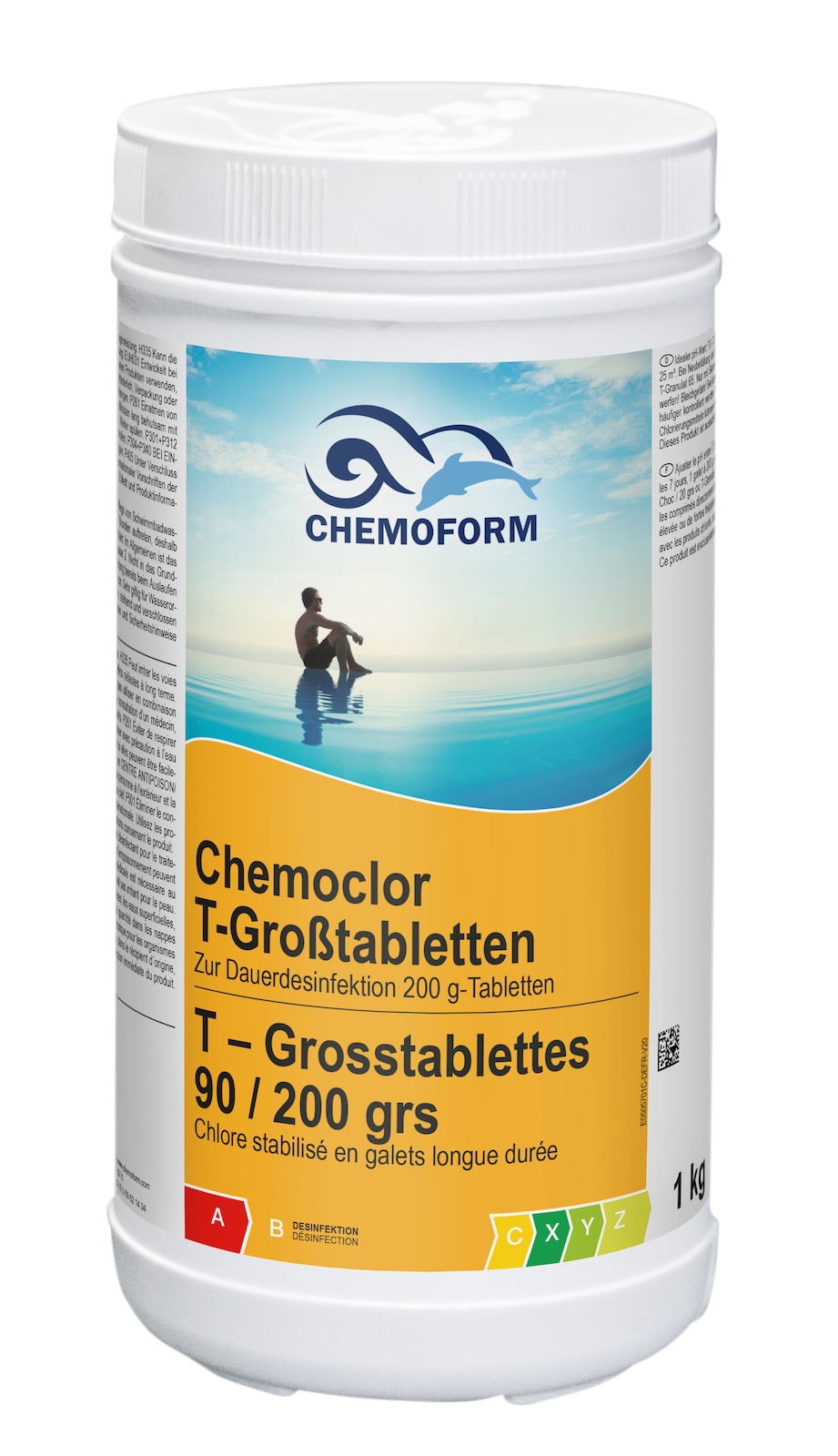 Chemoform Chemoclor T-Großtabletten 200 g Chlortabletten zur Dauerchlorung 1 kg