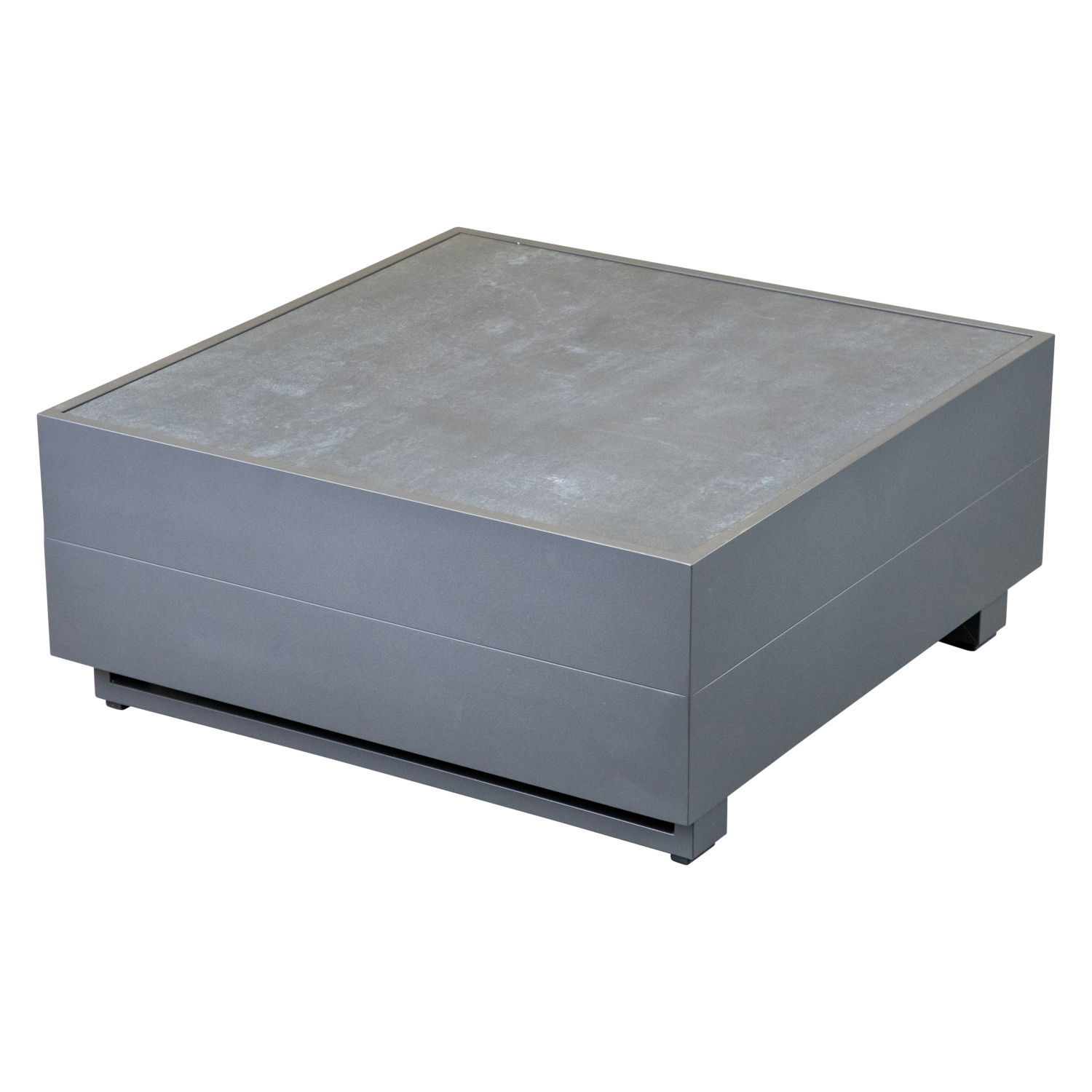 Inko Pasadena Lounge-Tisch Gartentisch Beistelltisch Aluminium anthrazit 70x70 cm