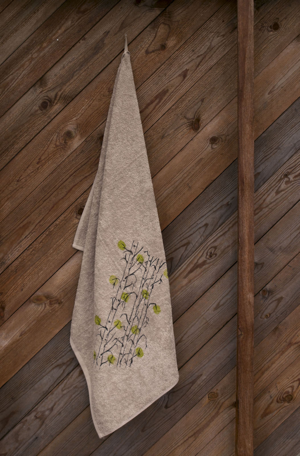 Pikkupuoti Oy Saunatuch Birke Beige finnisches Saunahandtuch aus 100% Baumwolle 100x150cm