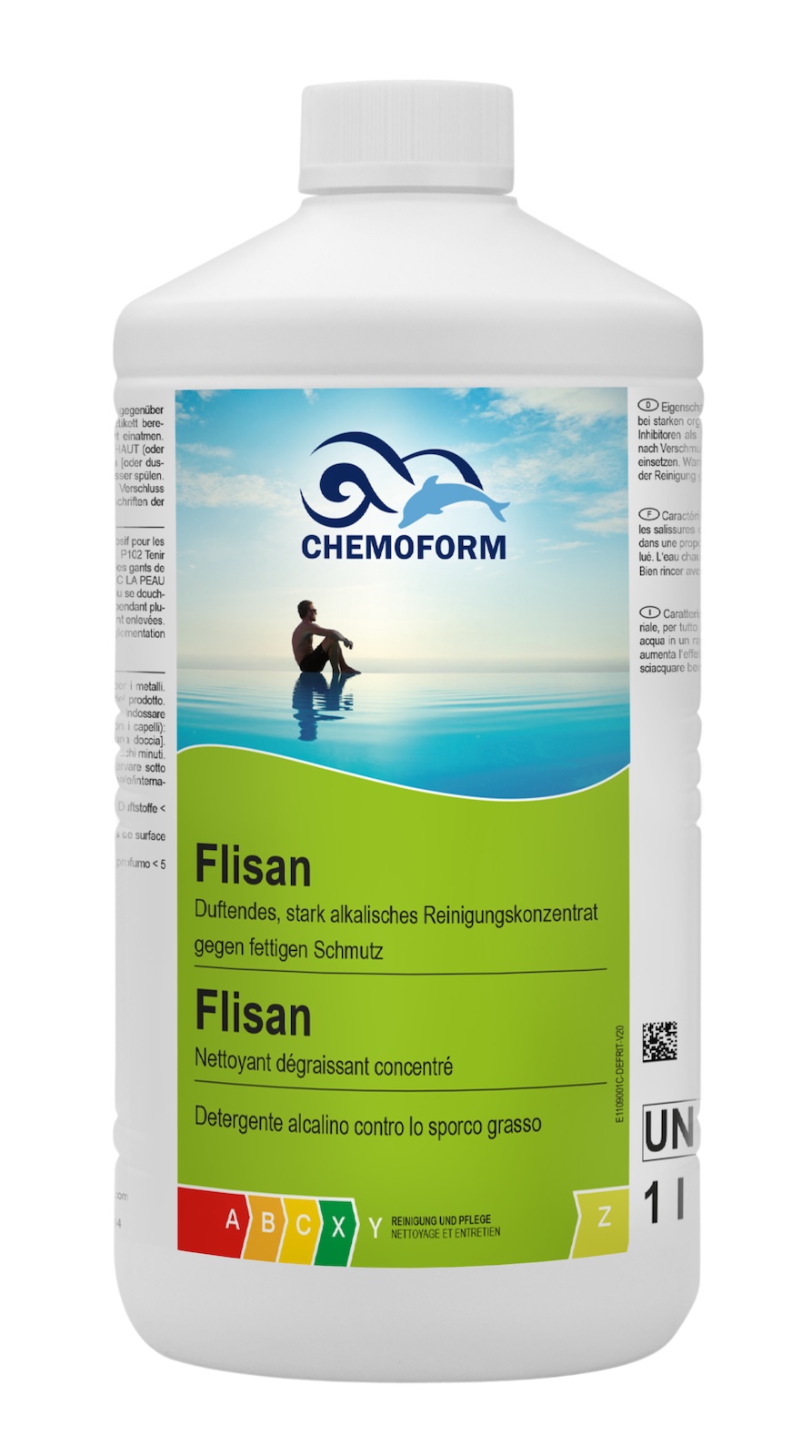 Chemoform Filsan 1 l Randreiniger zur Entfernung von Verschmutzungen für Pools