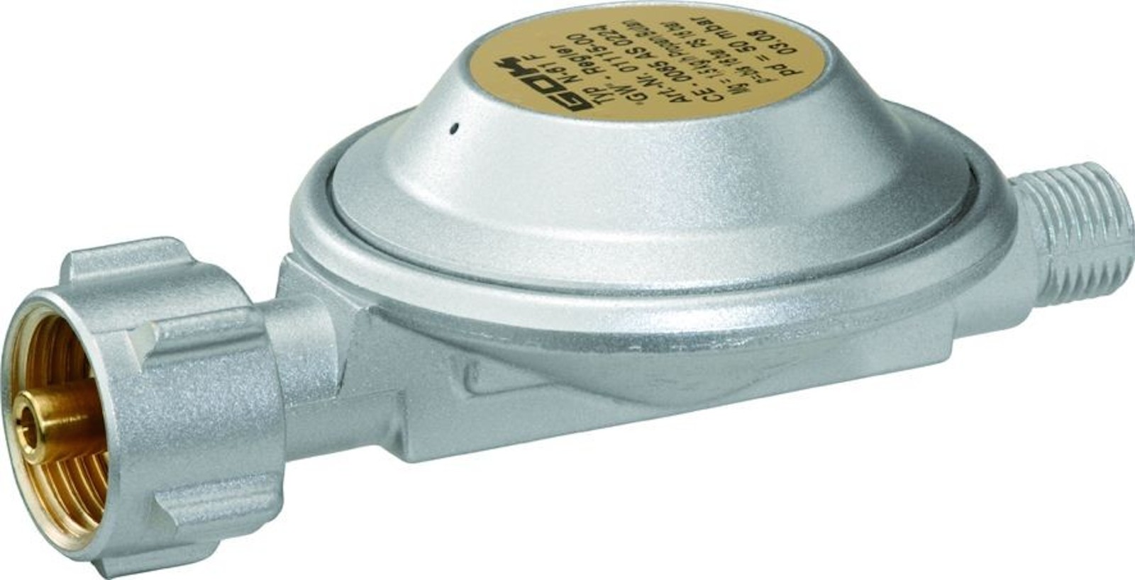 Happy Cocooning Mania Gasdruckminderer 50 mbar Gasdruckregler Linksgewinde 1/4 in