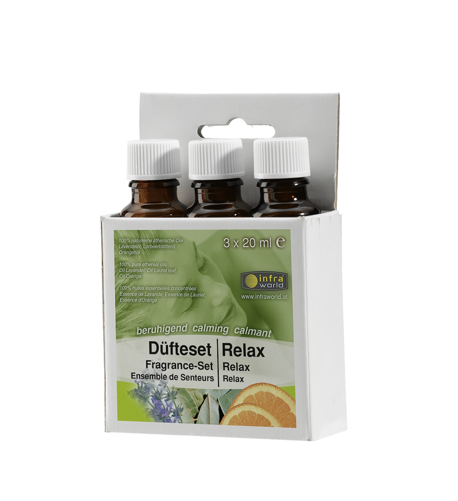Infraworld Sauna Düfteset Relax 3 x 20 ml Saunaaufguss Saunaduft W4430