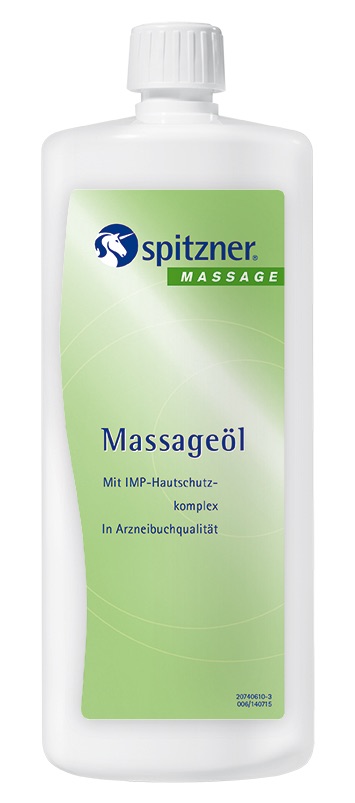 Spitzner Massageöl 1 Liter (1000 ml) pflegendes Massage-Öl mit IMP-Komplex für geschützte Haut
