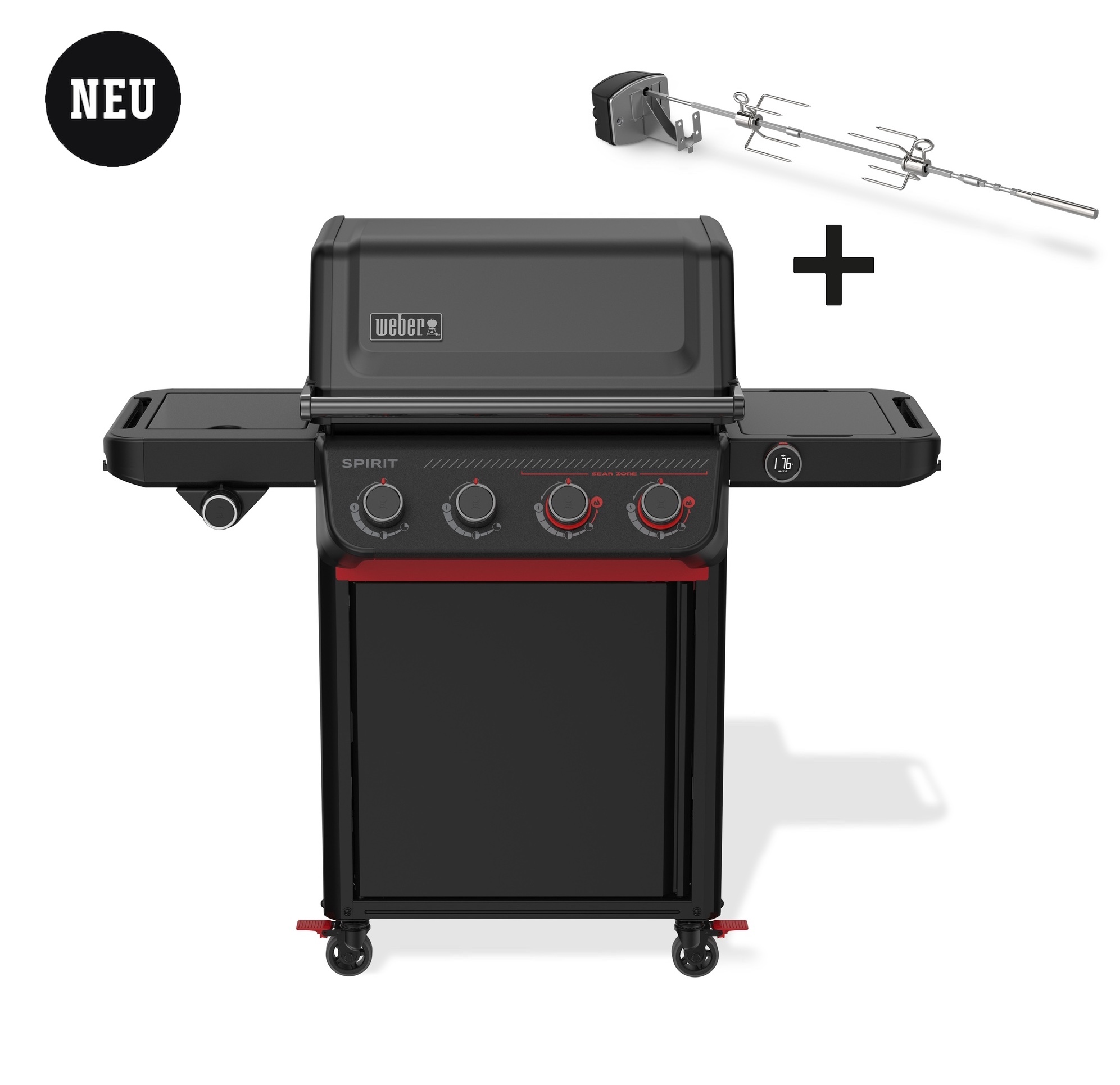 Weber Spirit EPX-435R Stealth Edition Gasgrill inkl. Drehspieß - LIMITIERTE EDITION 1502138