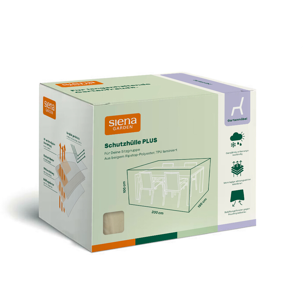 Siena Garden Sitzgruppen-Hülle 200x150x100 Schutzhülle Abdeckhaube Abdeckplane