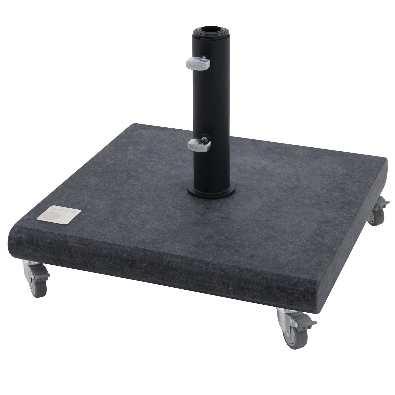 KNIRPS Rollsockel Granit 50 kg Schirmständer Granitsockel schwarz Trolley rollbar 85897