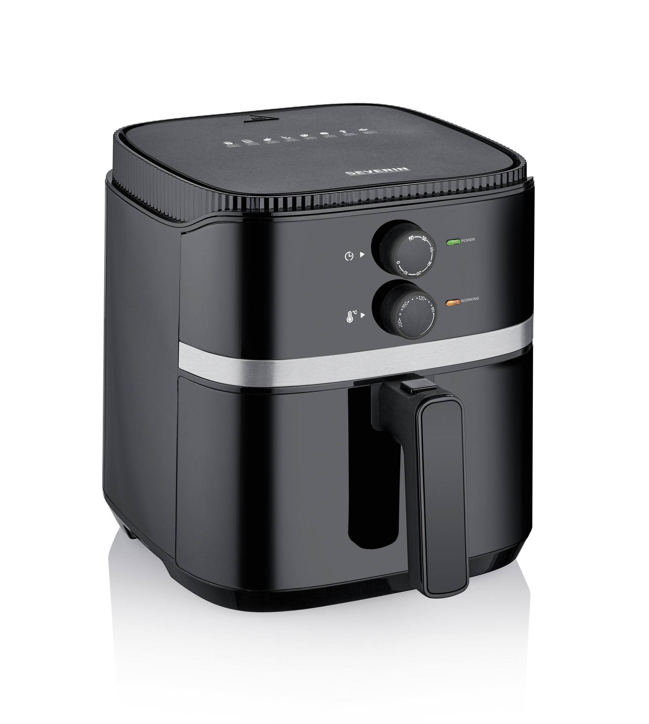 SEVERIN Heißluftfritteuse FR 2452 Airfryer mit 5 Liter Garraum