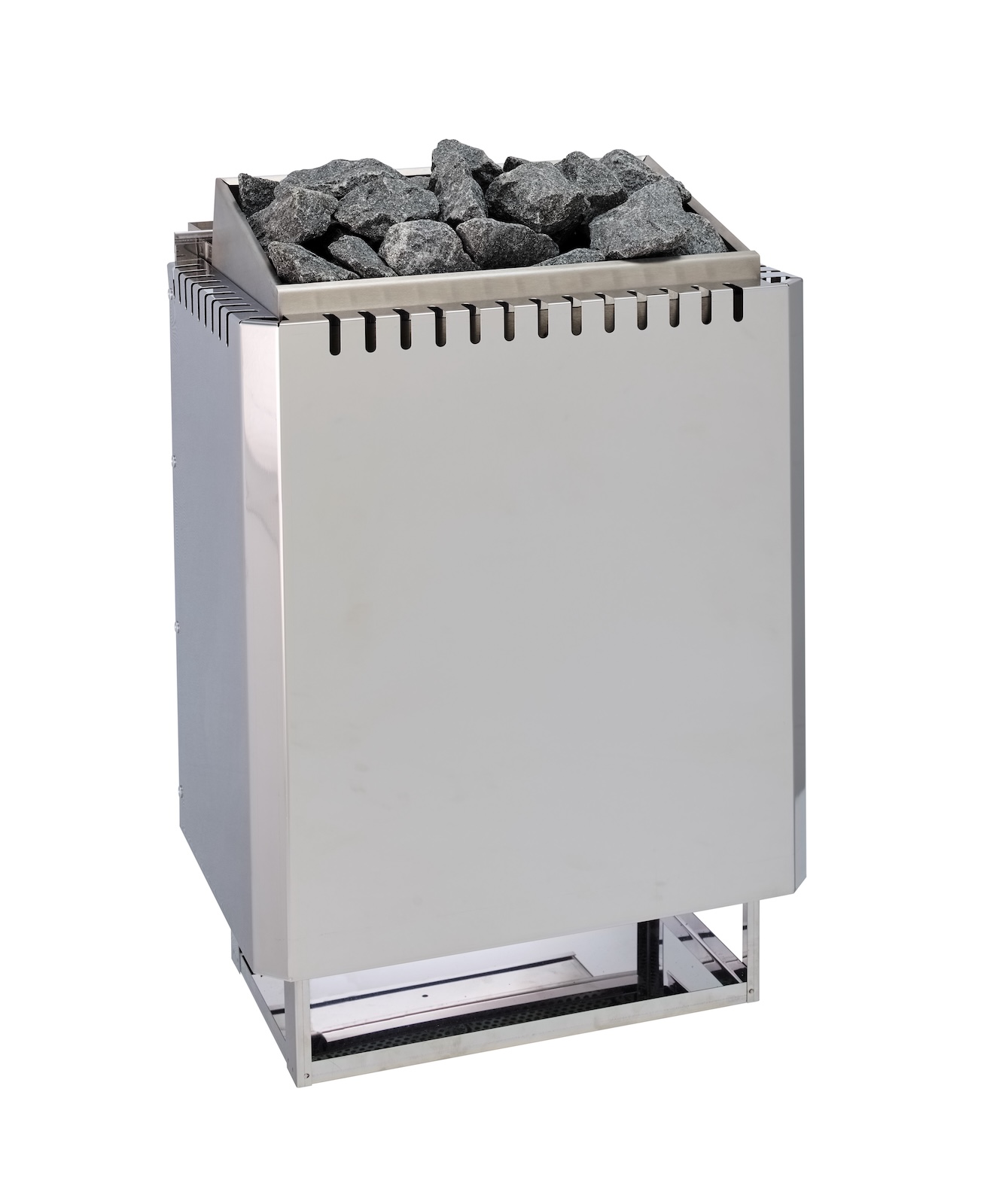 Infraworld Ferro finnischer Saunaofen 12 kW Edelstahl inklusive Saunasteine